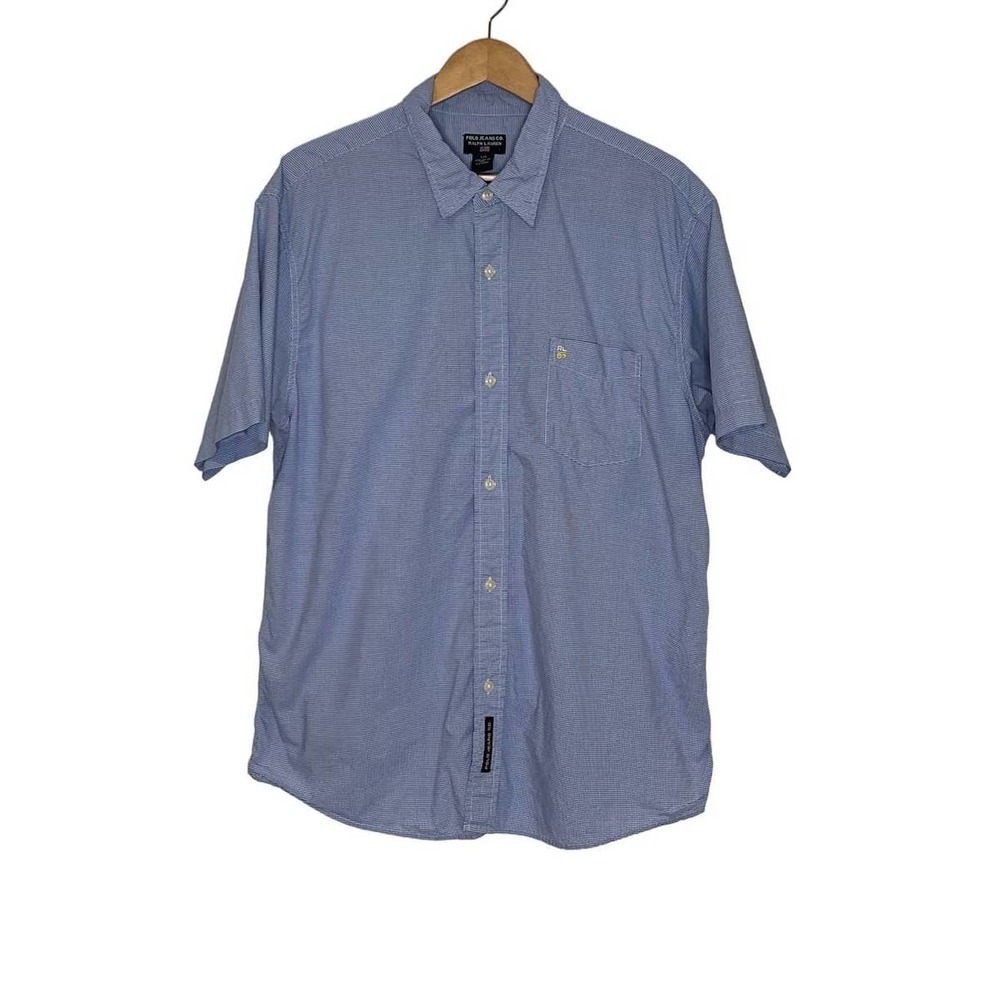 Polo Jeans Company Ralph Lauren Short Sleeve Button Down Shirt size large